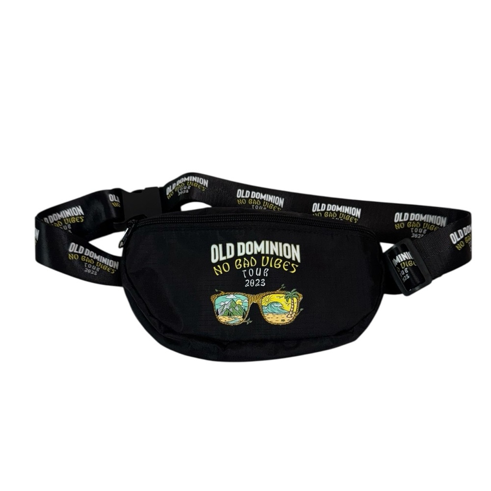 Old Dominion No Bad Vibes Tour Fanny Pack Waist Belt Bag Travel Concert Festival